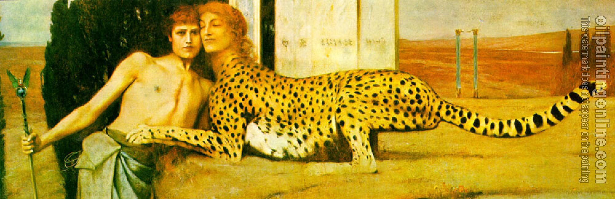 Khnopff, Fernand - The Caress